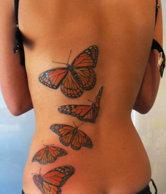 Татуювання для дівчат на спині
